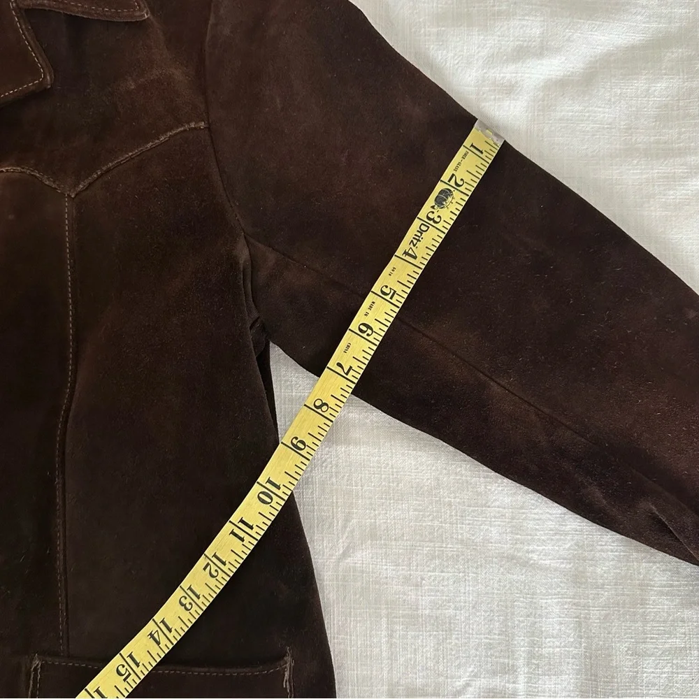 Vintage 60s Lady Californian Brown Suede Western Jacket - Picture 10 of 14